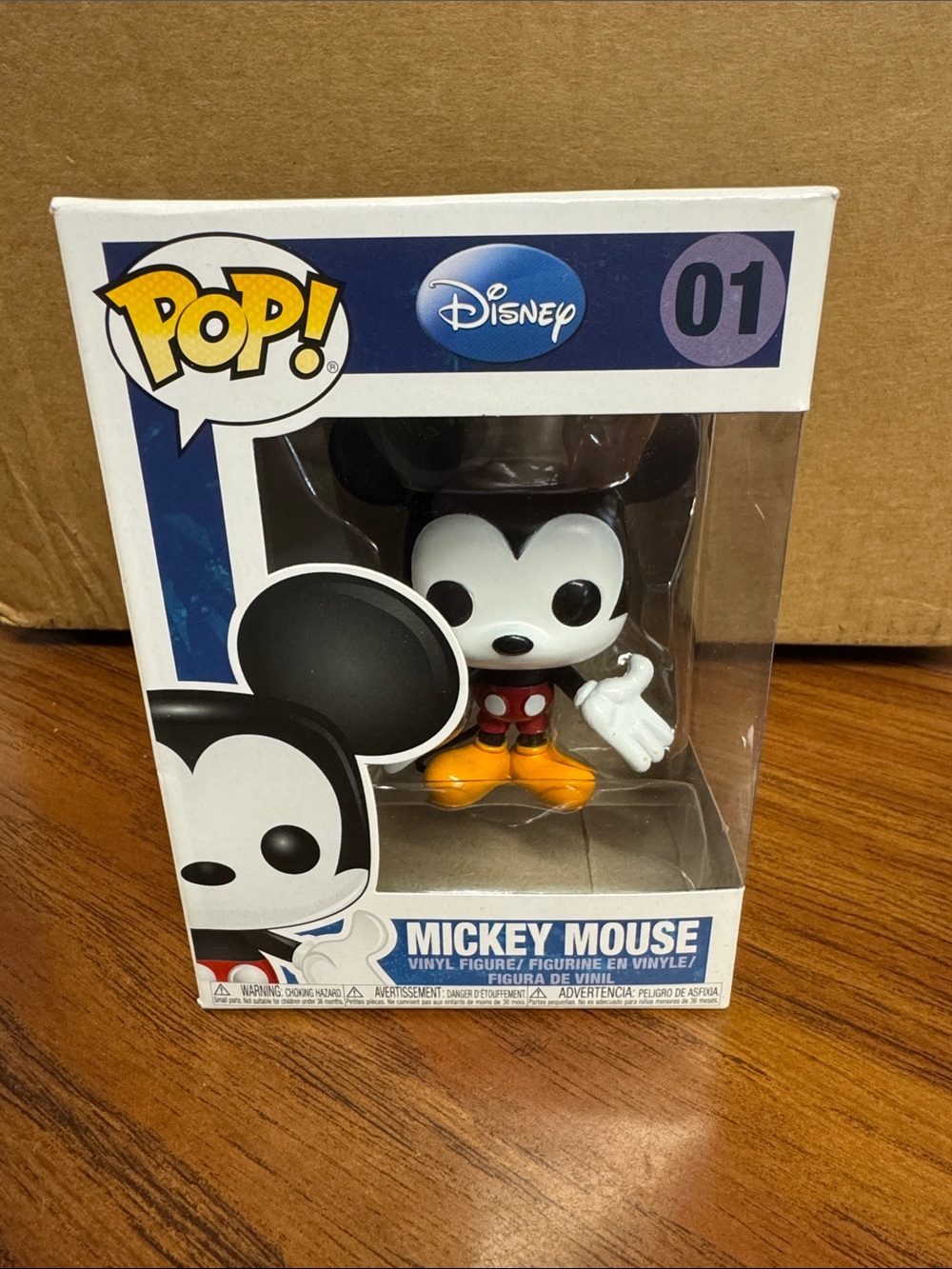 Disney Mickey Mouse Pop! Vinyl Figure - Black, White, Red, Yellow